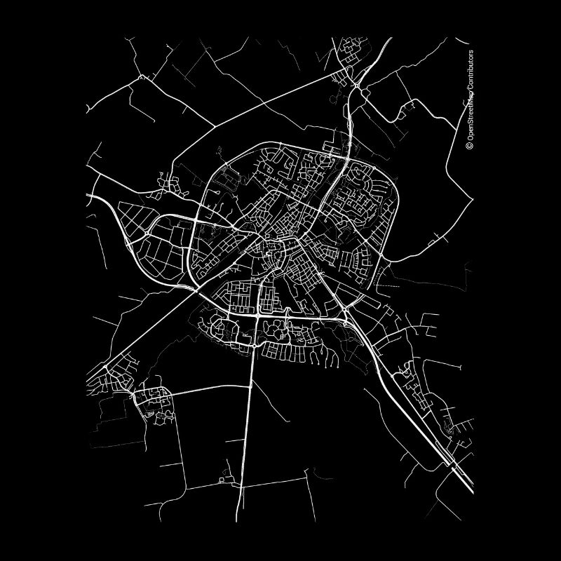 Rues et plan de ville Minimal Sneek