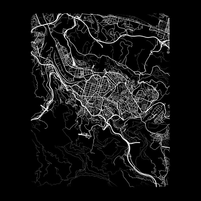 Minimal Bilbao Stadtplan und Straßen