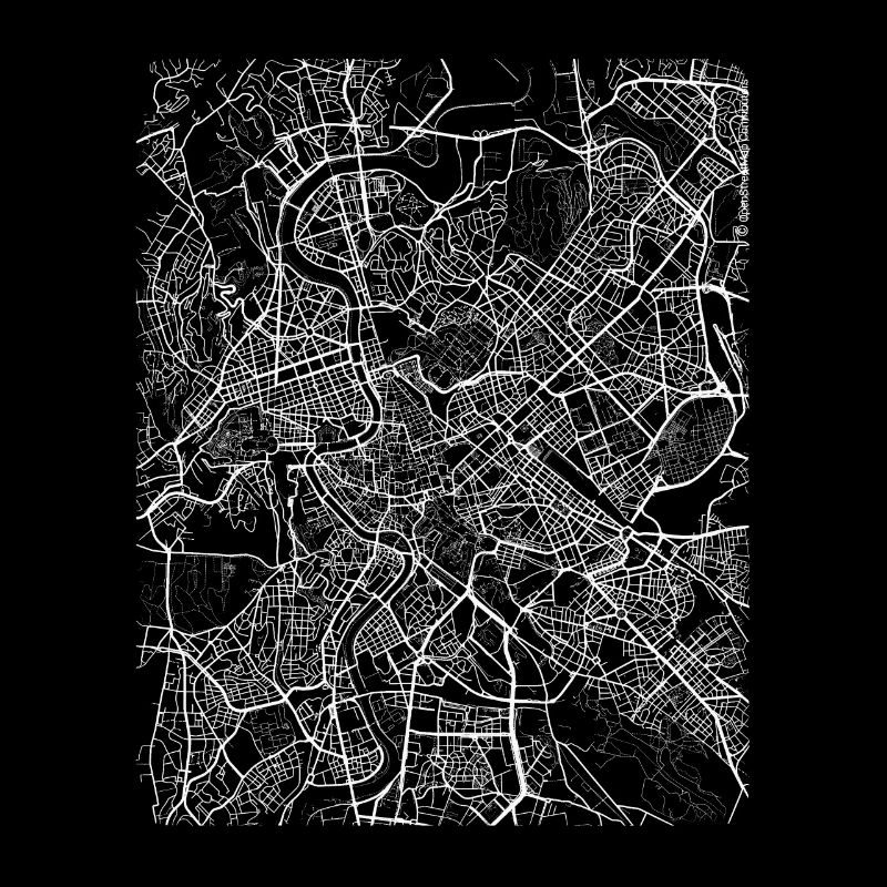 Minimaler Rom-Mittelstadtplan und -straßen