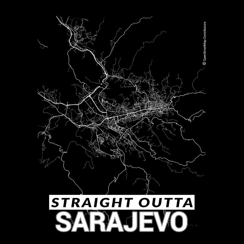 Plan et rues de Straight Outta Sarajevo
