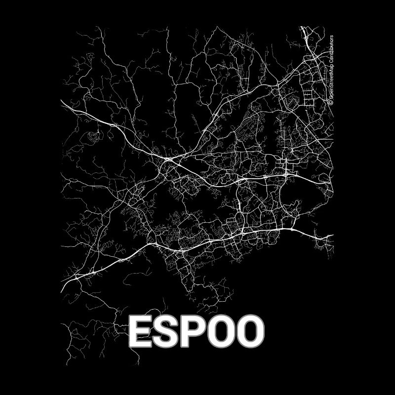 Espoo city map and streets