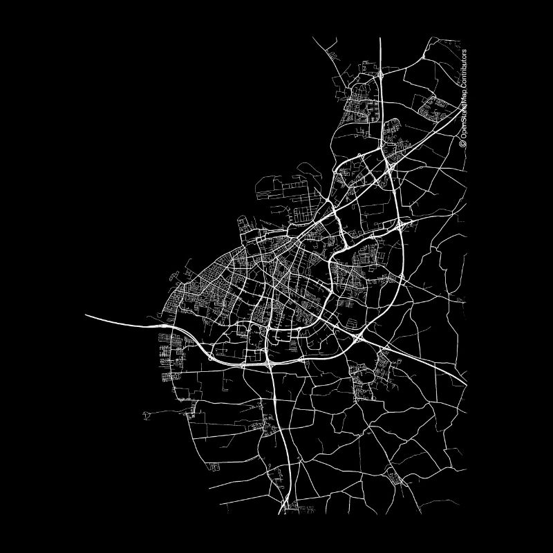 Plan et rues de Malmö
