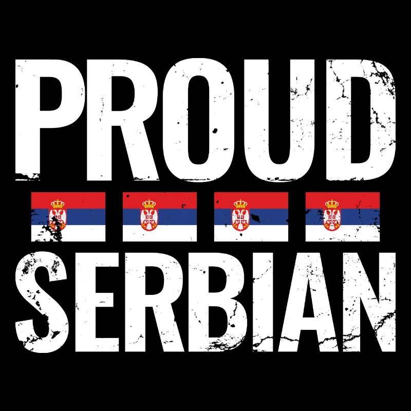 Fier Serbe Srbija Serbie Serbie Drapeau serbe