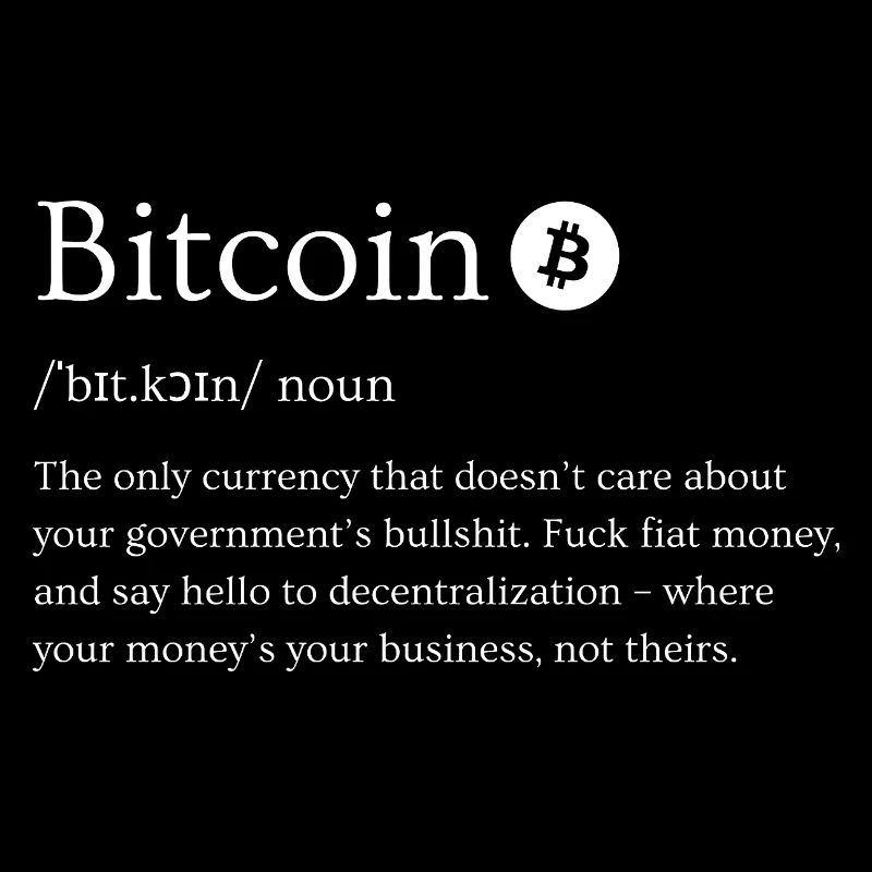 Definition von Bitcoin (Crypto, Kryptowährung)