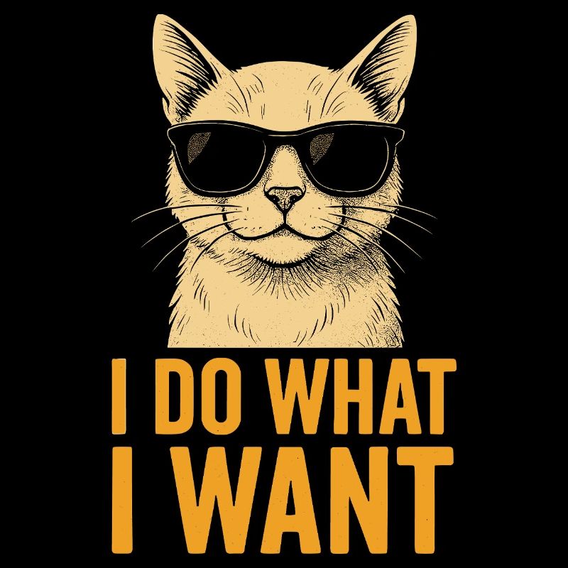 Coole Katze mit Attitüde