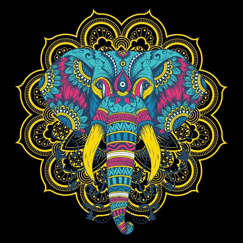 Elephant mandala
