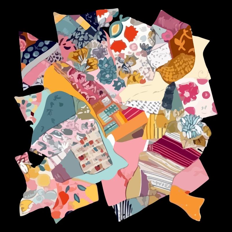 Stoff-Patchwork Nr. 2