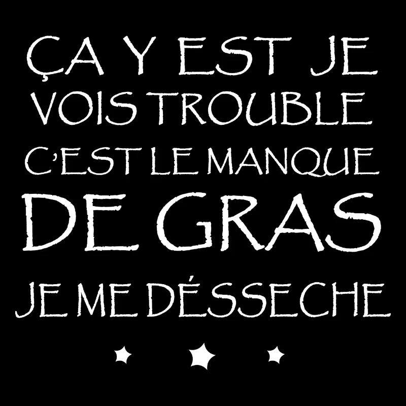 ça y est je vois trouble c'est le manque de gras