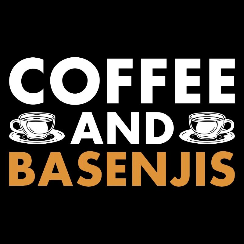 Dog Coffee And Basenji