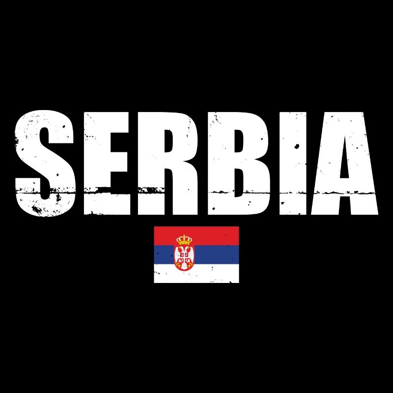 Serbie Vintage Drapeau serbe Serbie