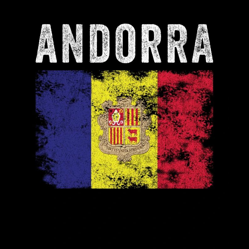 Drapeau d’Andorre en détresse - Drapeau andorran