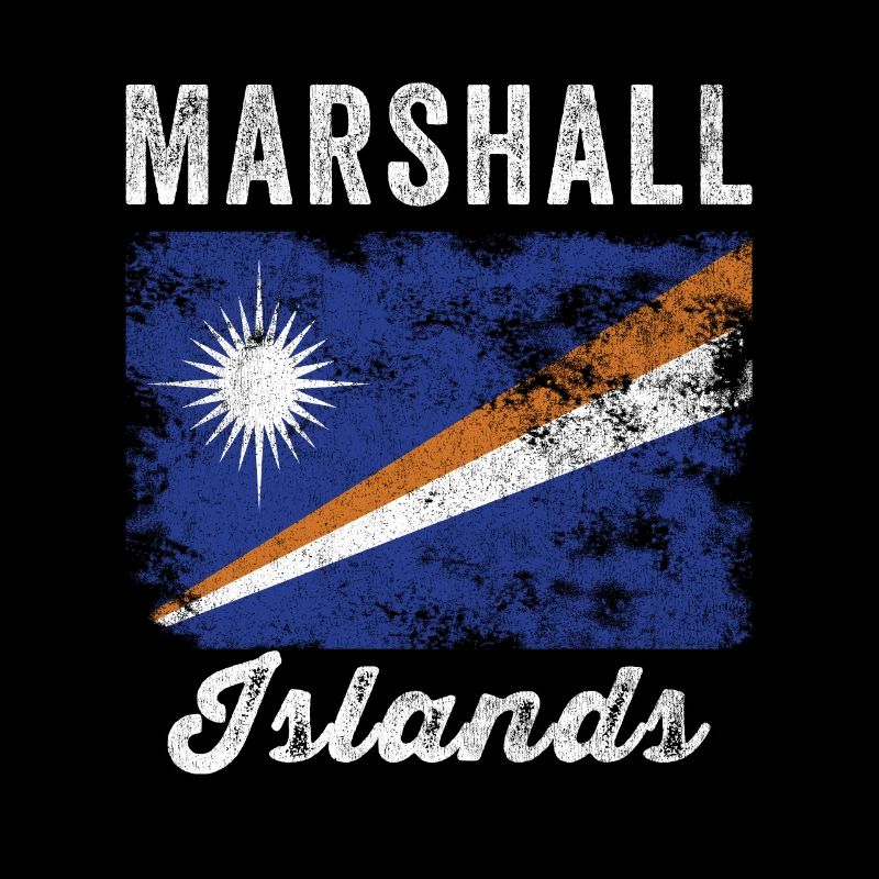 Marshall Islands Flag Distressed