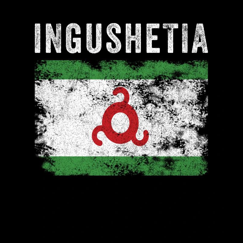 Ingushetia Flag Distressed - Ingush Flag