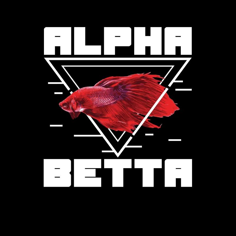 Drôle de poisson Alpha Red Betta pour un