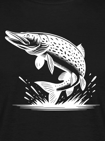 Großer springender Hecht Fisch