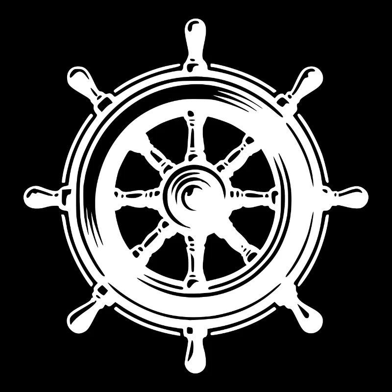 Classic Ship Steering Wheel Large Sail Nautical