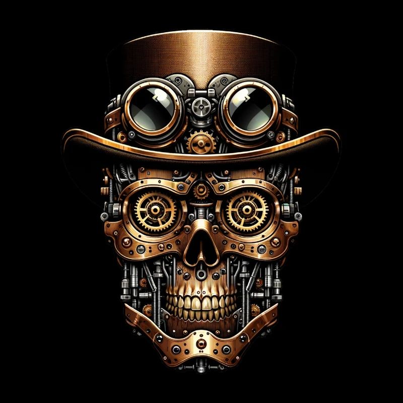 Steampunk Robot: Mechanical Face