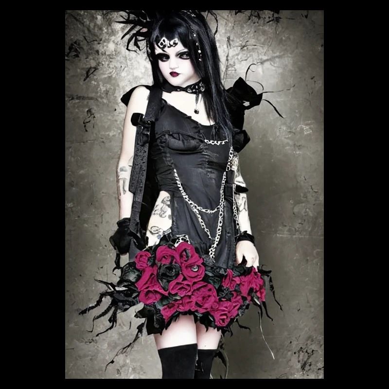 Cute Goth Girl - Emo and Soft Goth