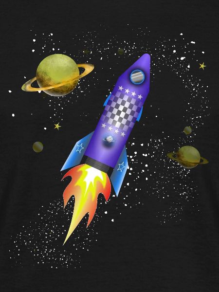 Fusée dans l'espace