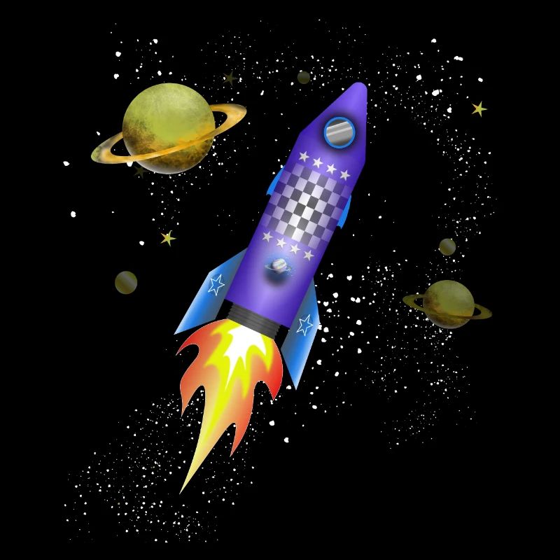 Fusée dans l'espace