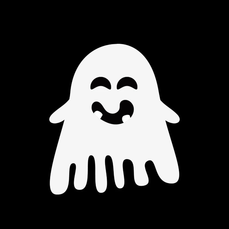 Laughing Ghost – Minimalist Halloween