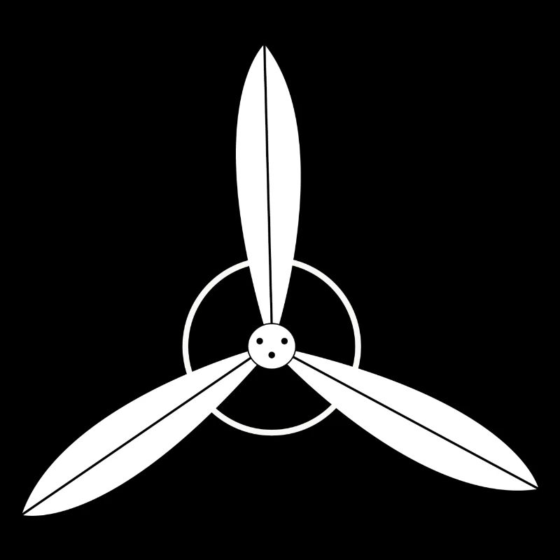 Hélice d'avion blanc