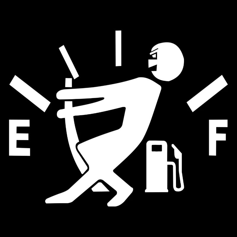 Empty fuel gauge