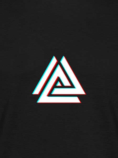 Geometric Triangle Neon 3D