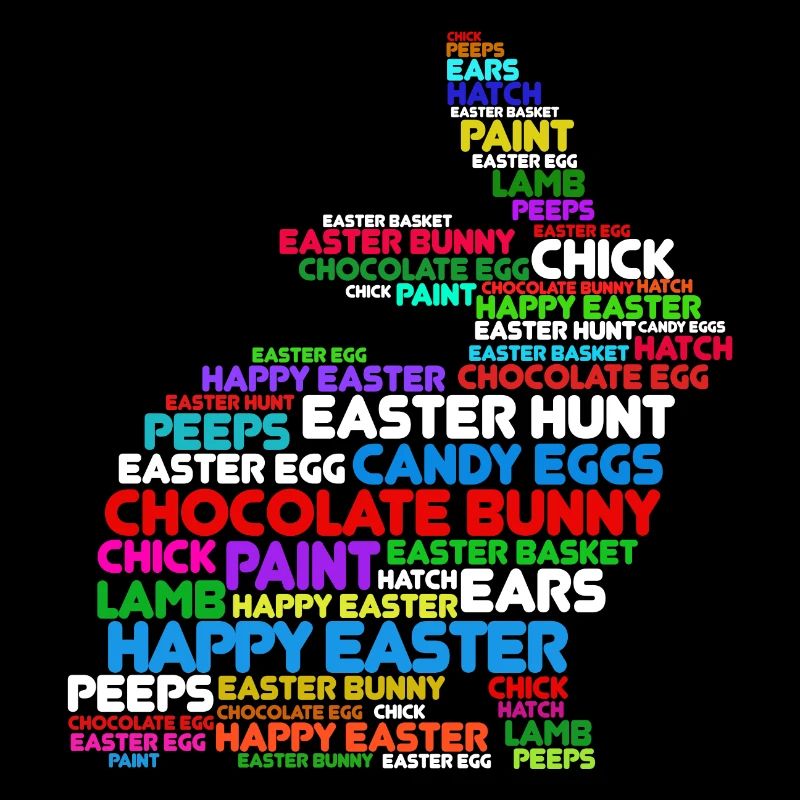 Easter bunny rabbit happy easter rabbit easter eggs