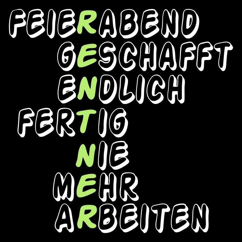 Rente Rentner Rentnerin Feierabend geschafft(25)