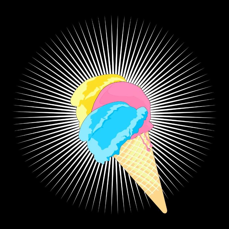 Ice cream cone ice cream cone soft ice cream waffle blasting