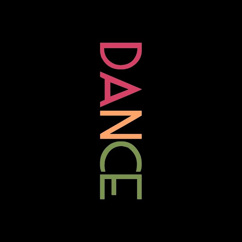 DANCE Design - Art coloré de lettres