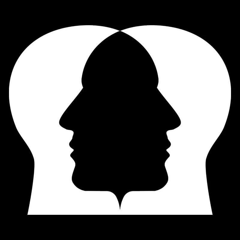 Double profile silhouette