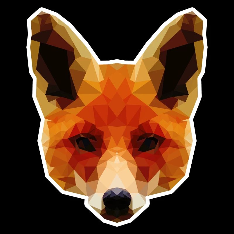 Renard polygonal orange