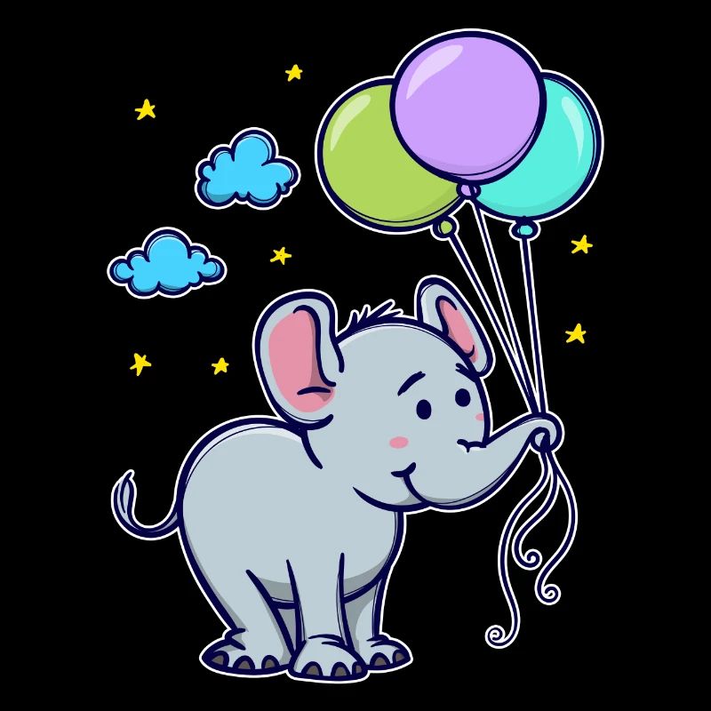 Drôle animal Cool Bébé Éléphant