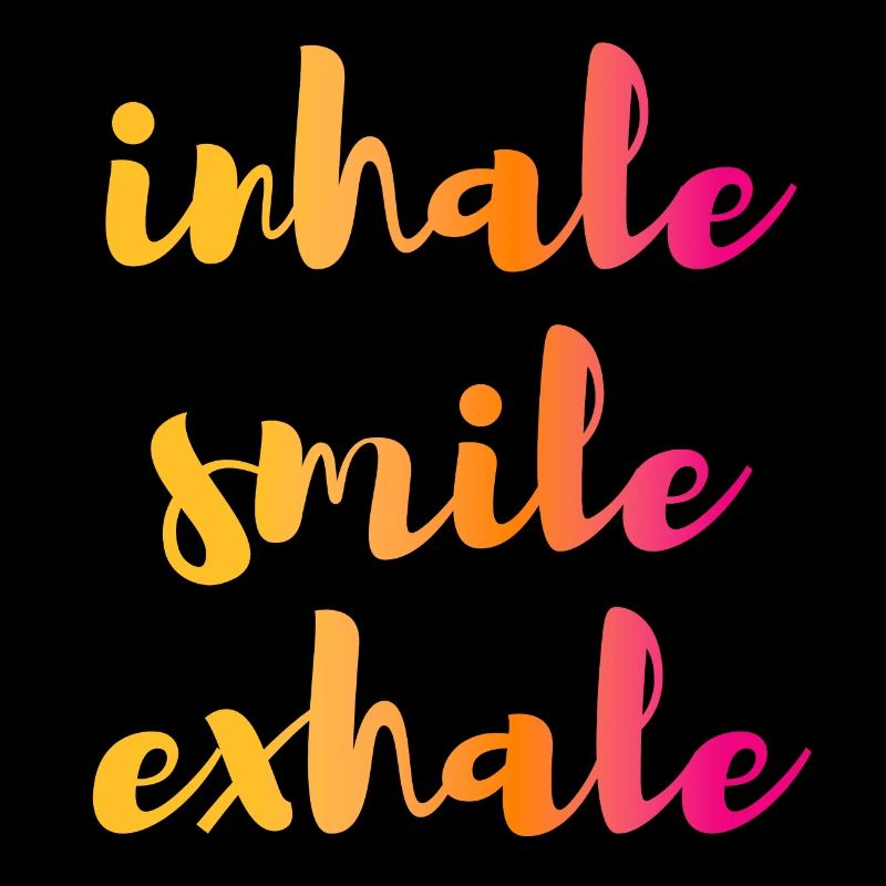 Citation de yoga Inhale Inhale Exhale Gradient om