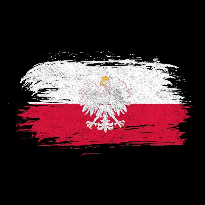 Drapeau vintage de Pologne
