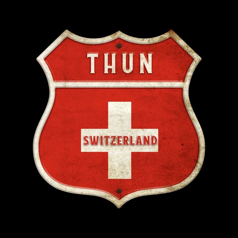 Thoune Suisse Armoiries Drapeaux Design