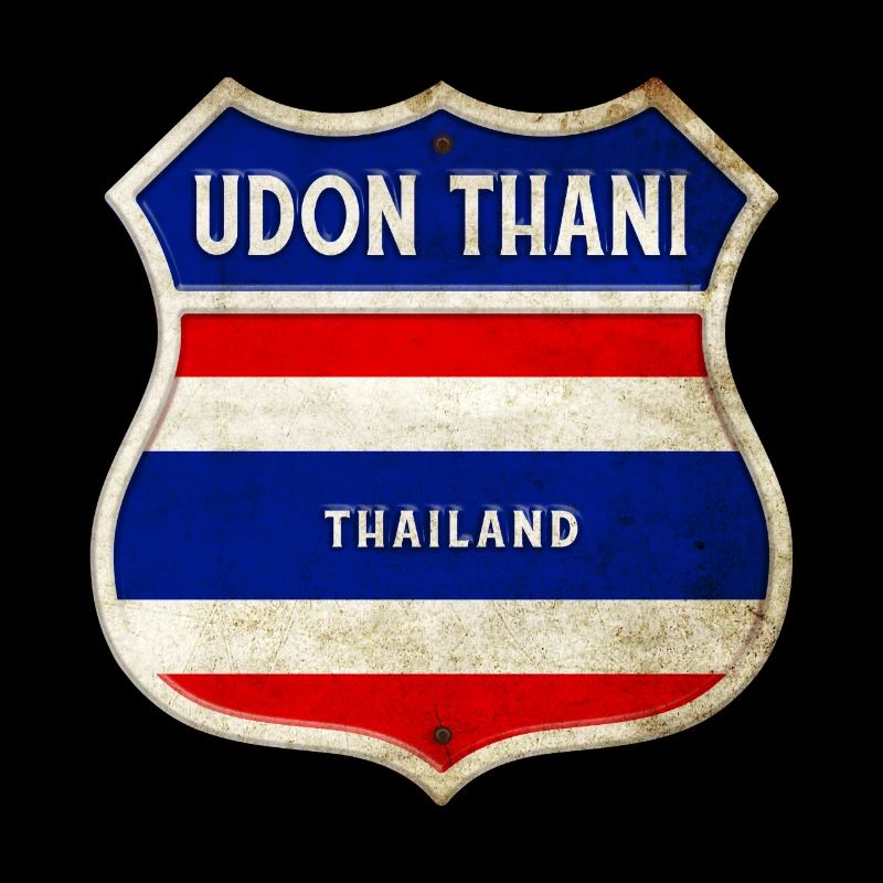 Udon Thani Thaïlande Armoiries Drapeaux Design