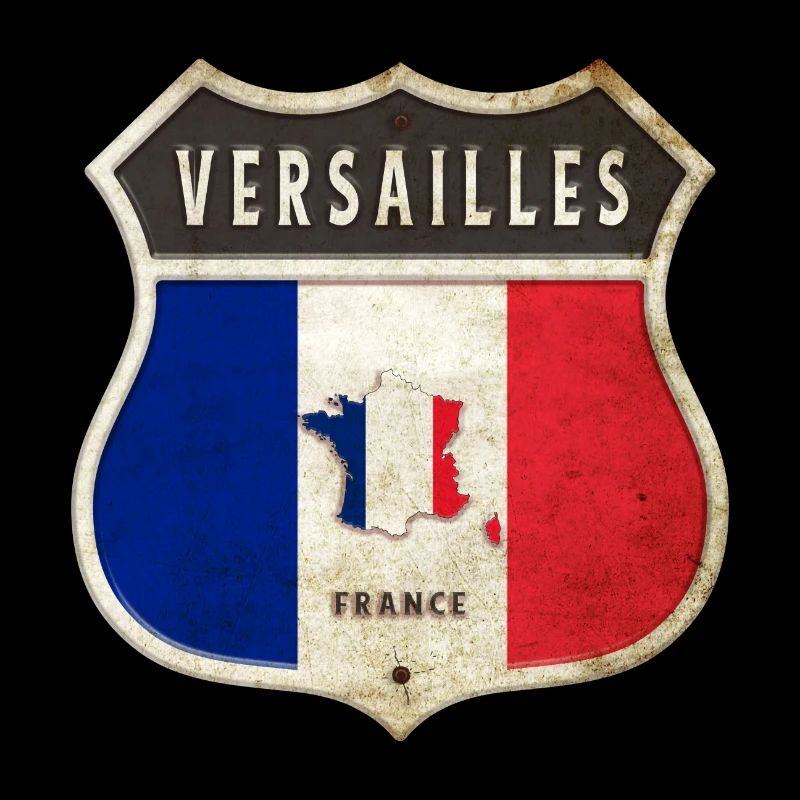 Versailles Frankreich Wappen Flaggen Design