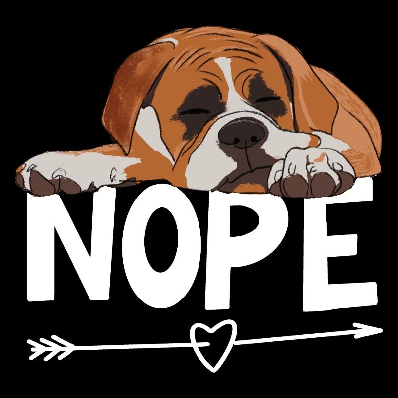 Boxer Dog Nope
