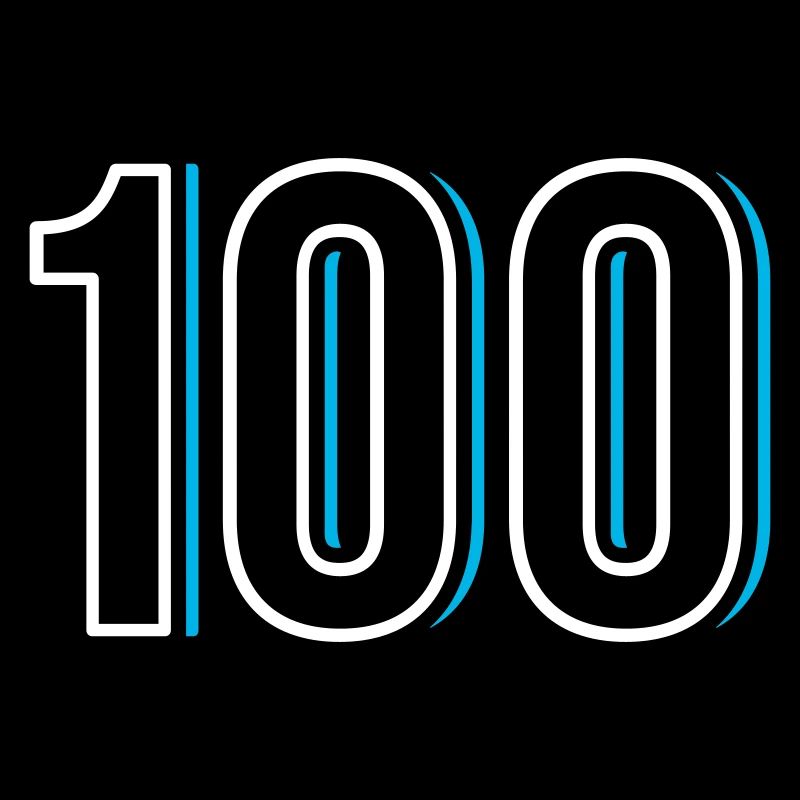 Nummer 100 - Einhundert - Hundert