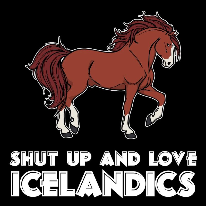 Pferdeliebe Cool Pferde Statement Islandpferde