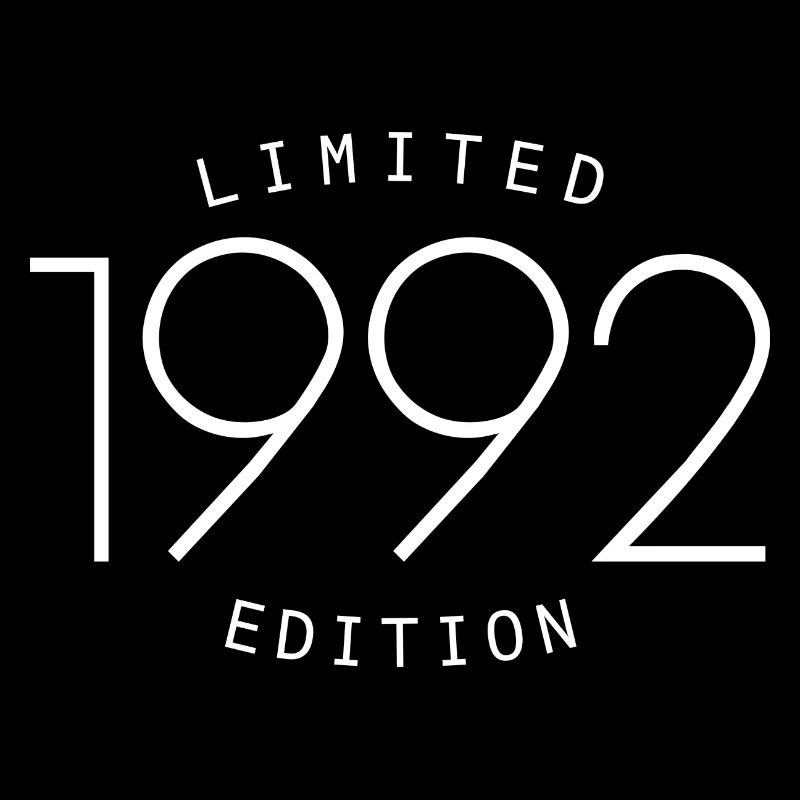 Limited 1992 Edition Typography