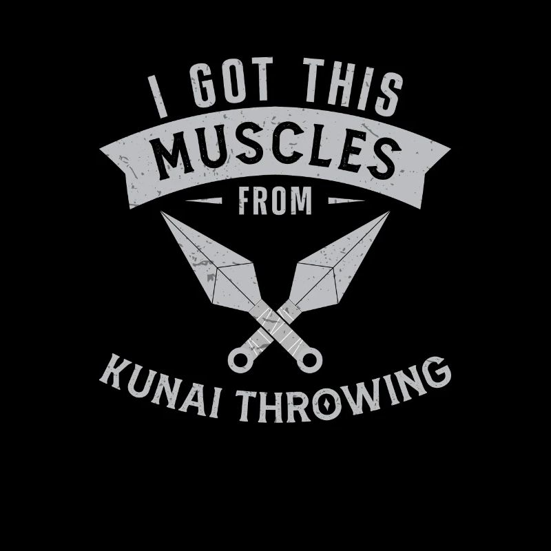 I Got This Muscles From Kunai Wurfmesser