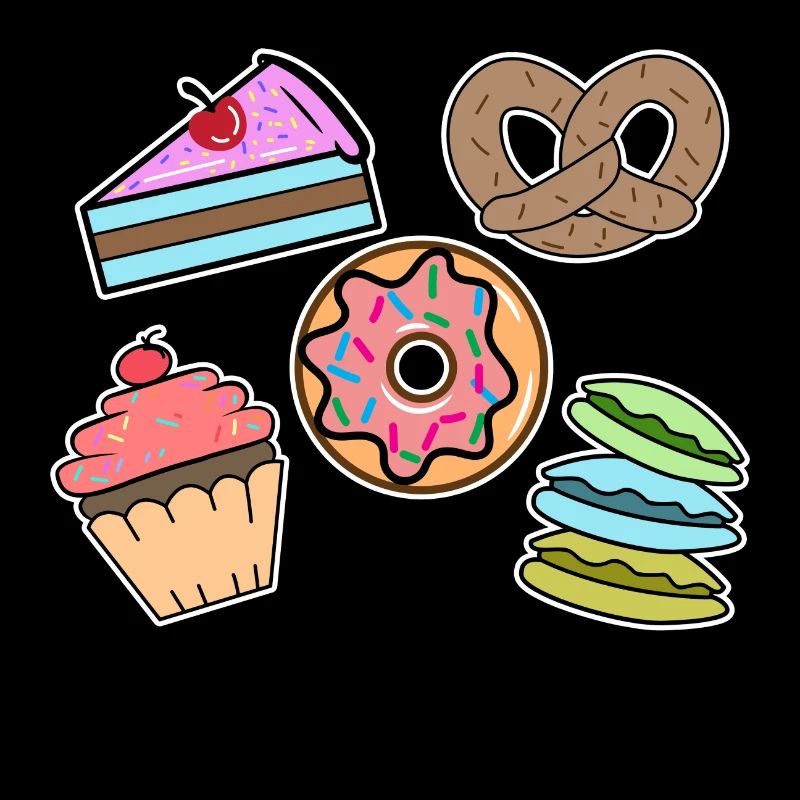 Sweets Snacking Cake Cookies Cupcake Donut