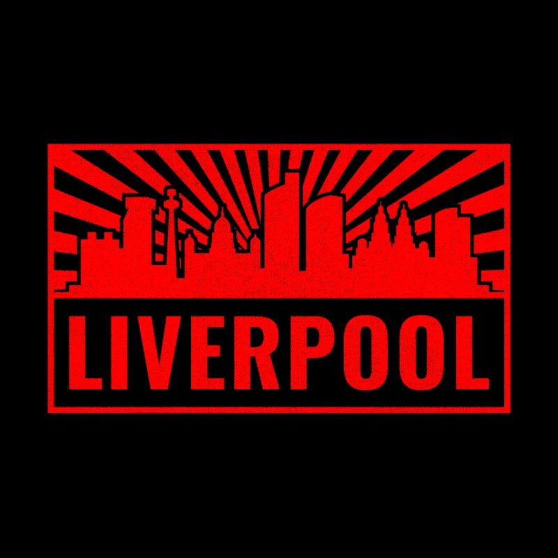 La silhouette de Liverpool en Red Rays