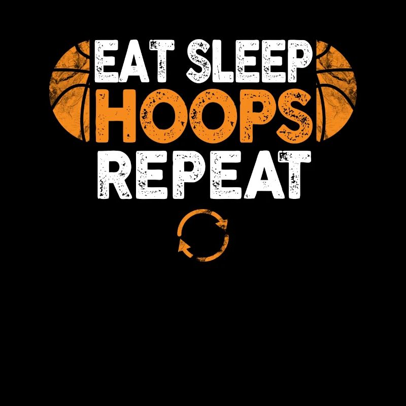 Eat Sleep Hoops Repeat Basketball
