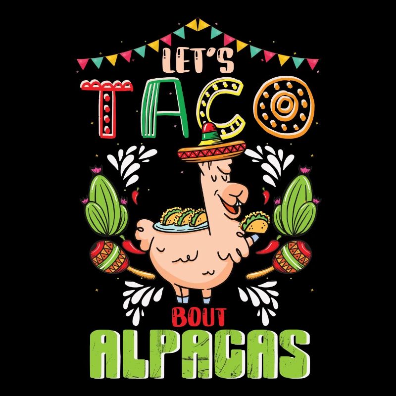 Let's Taco Bout Alpacas Funny Llamas