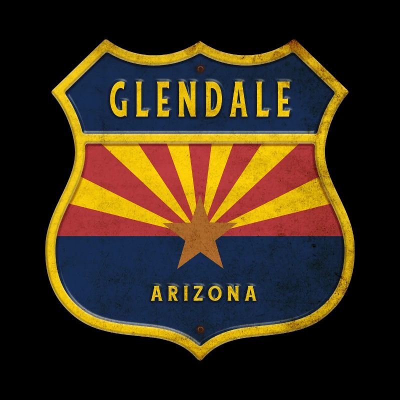 Design du blason du drapeau de Glendale Arizona